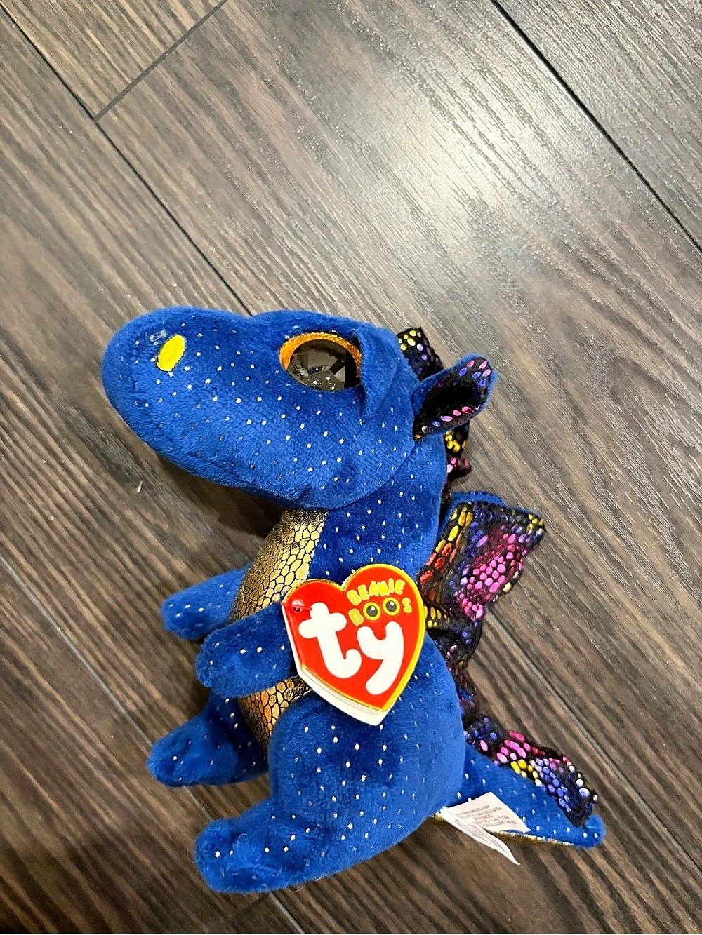 Ty Saffire the Blue Dragon Blue Plush